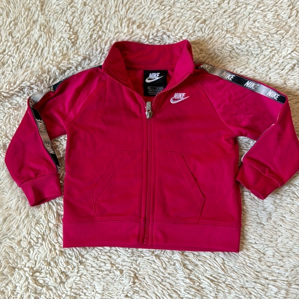 Nike Girls Full Zip Warm Up Track Jacket Size 18 months